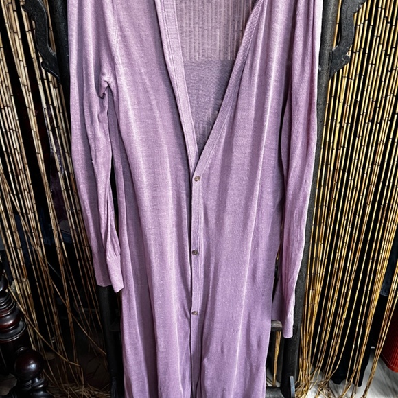 full length violet duster by Maeve at Anthropology. - Picture 5 of 6